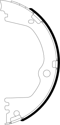 Brake Shoe Set, parking brake (H1834)