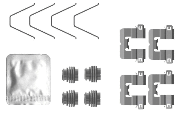 Accessory Kit, disc brake pad (K0777)