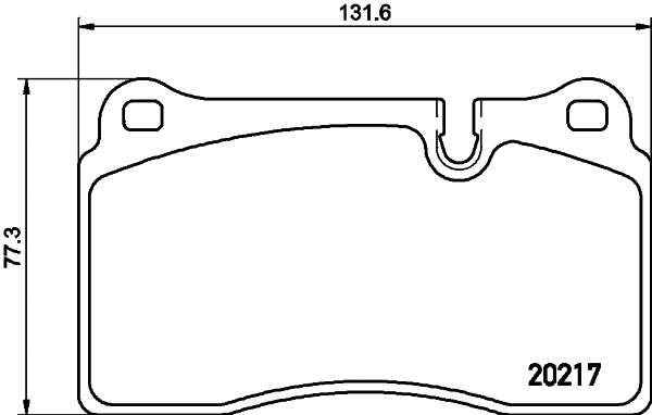 Brake Pad Set, disc brake (T1686)