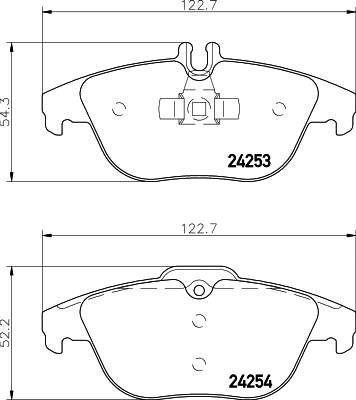 Brake Pad Set, disc brake (T1637)