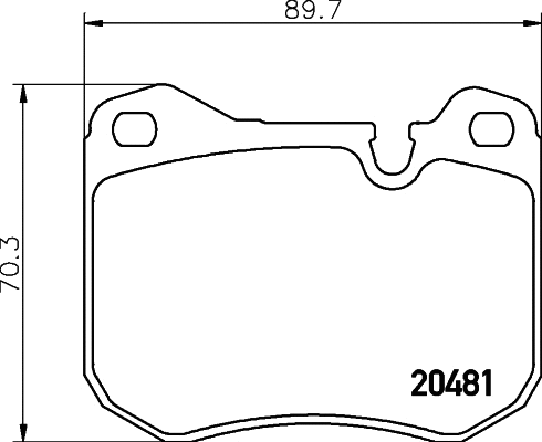 Brake Pad Set, disc brake (T1071)