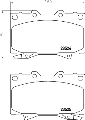 Brake Pad Set, disc brake (T1241)