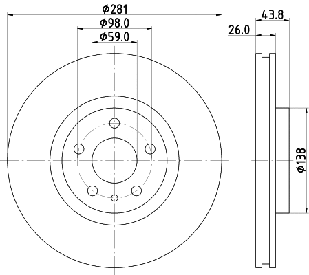 Brake Disc (55614)