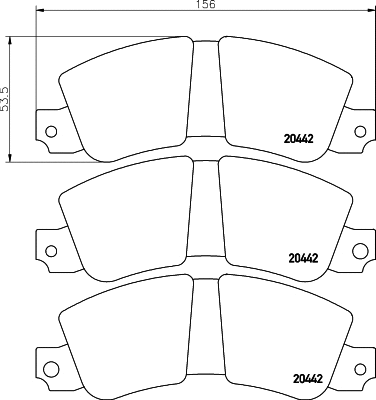 Brake Pad Set, disc brake (T0669)