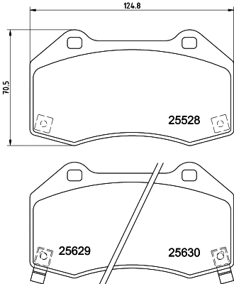 Brake Pad Set, disc brake (T2529)
