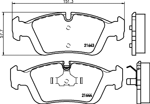 Brake Pad Set, disc brake (T1037)