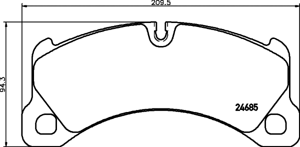 Brake Pad Set, disc brake (T1941)