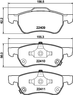 Brake Pad Set, disc brake (T3193)