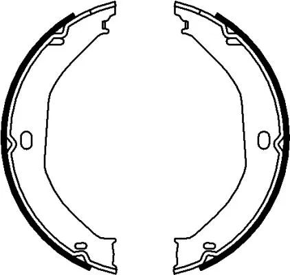 Brake Shoe Set, parking brake (H1721)