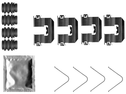 Accessory Kit, disc brake pad (K0755)