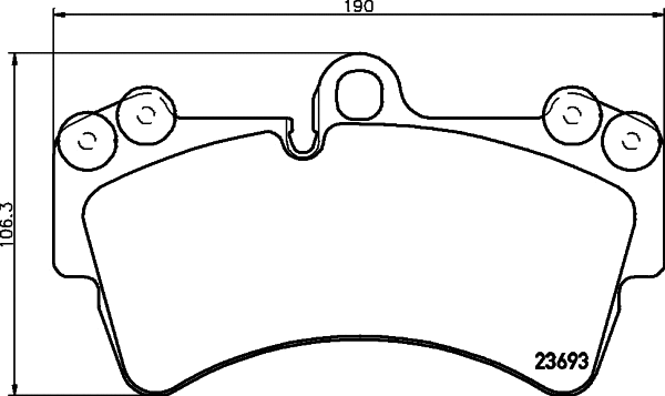 Brake Pad Set, disc brake (T5148)