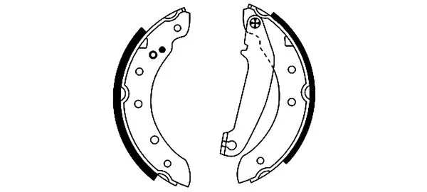 Brake Shoe Set (H8570)