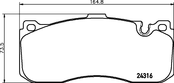 Brake Pad Set, disc brake (T1784)