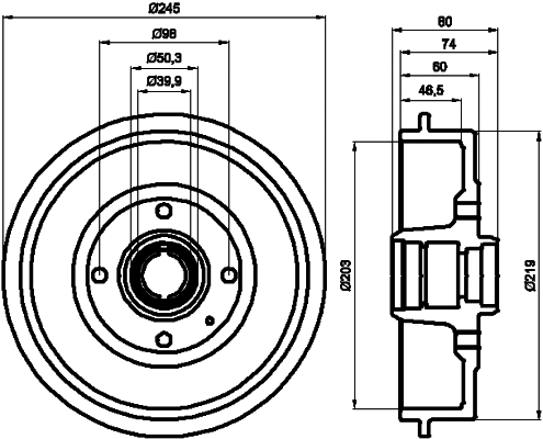 Brake Drum (62917)
