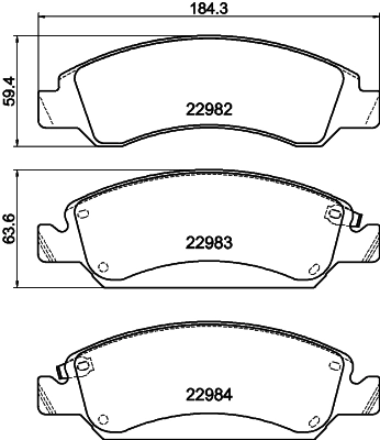 Brake Pad Set, disc brake (T4236)