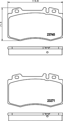 Brake Pad Set, disc brake (T1318)