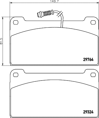 Brake Pad Set, disc brake (C5000)