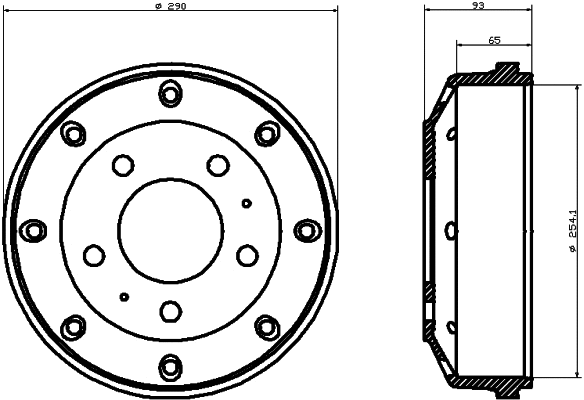 Brake Drum (62103)