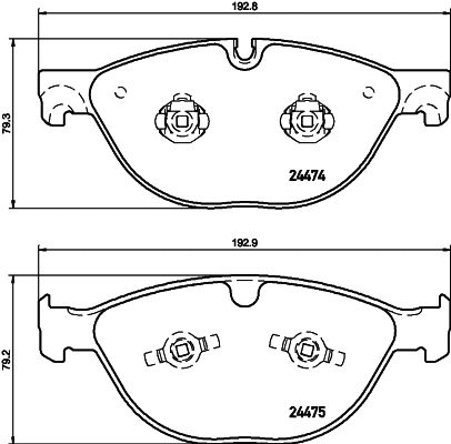 Brake Pad Set, disc brake (T2040)