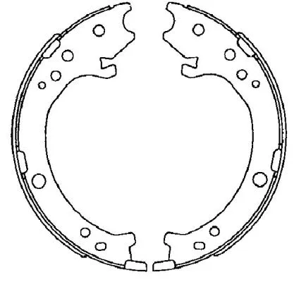 Brake Shoe Set, parking brake (H1726)