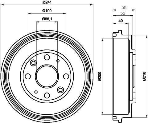 Brake Drum (61285)