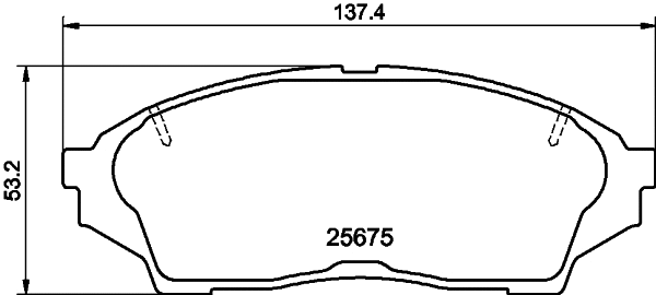 Brake Pad Set, disc brake (T2868)