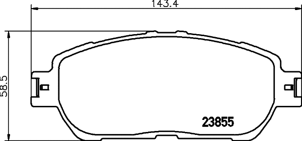 Brake Pad Set, disc brake (T1828)
