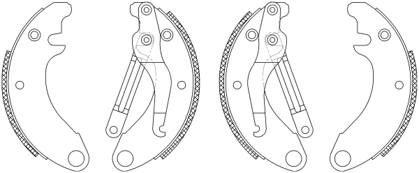 Brake Shoe Set (Q0035)