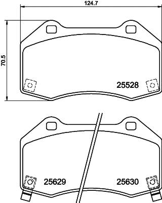 Brake Pad Set, disc brake (T2691)