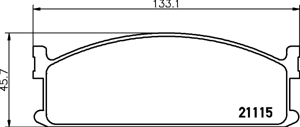 Brake Pad Set, disc brake (T0337)
