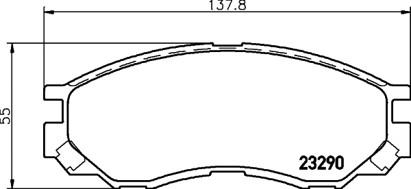 Brake Pad Set, disc brake (T3123)