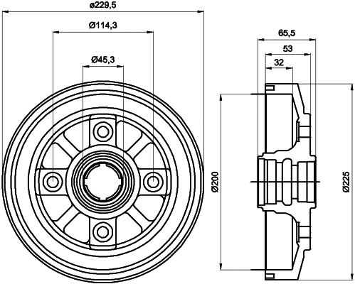 Brake Drum (62904)