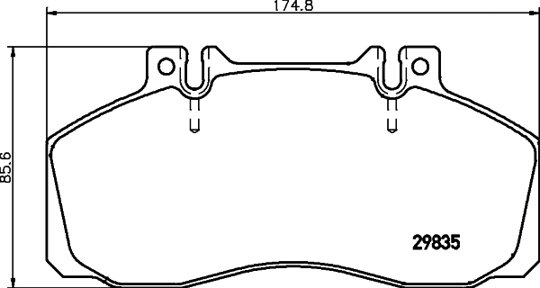 Brake Pad Set, disc brake (C2004)