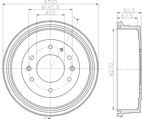 Brake Drum (61338)