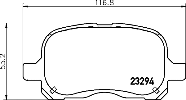 Brake Pad Set, disc brake (T1229)