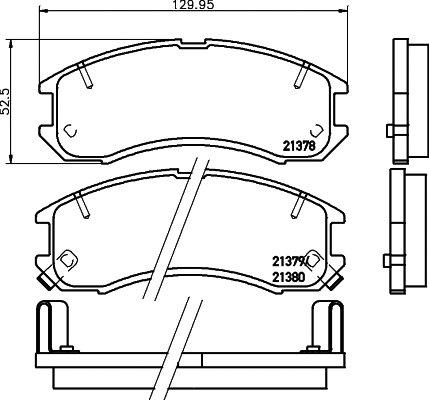 Brake Pad Set, disc brake (T0053)