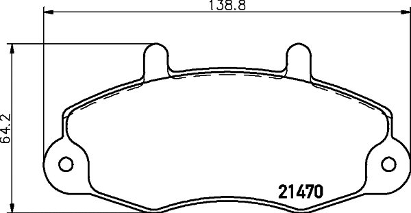 Brake Pad Set, disc brake (T0389)
