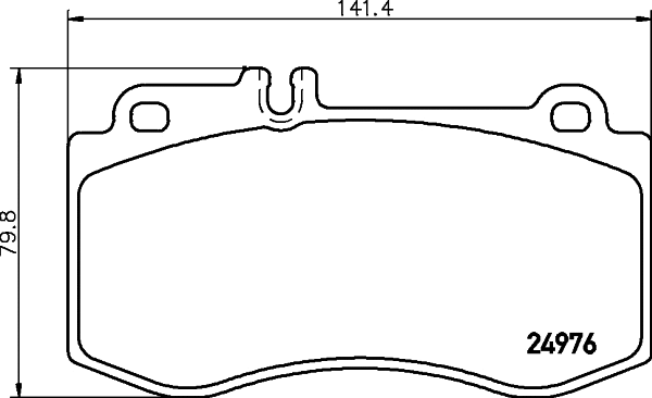 Brake Pad Set, disc brake (T1897)