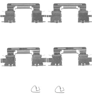 Accessory Kit, disc brake pad (K0406)