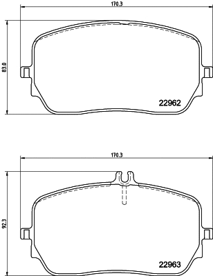 Brake Pad Set, disc brake (T2842)