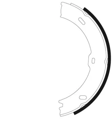 Brake Shoe Set, parking brake (H9930)