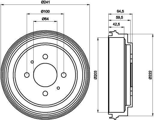 Brake Drum (61261)