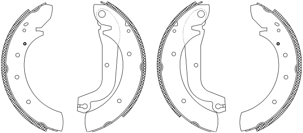 Brake Shoe Set (Q0850)