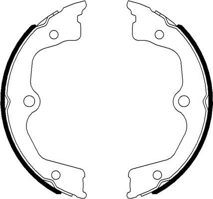 Brake Shoe Set, parking brake (H1785)