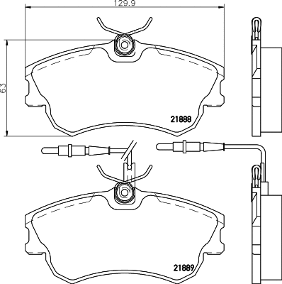 Brake Pad Set, disc brake (T9062)