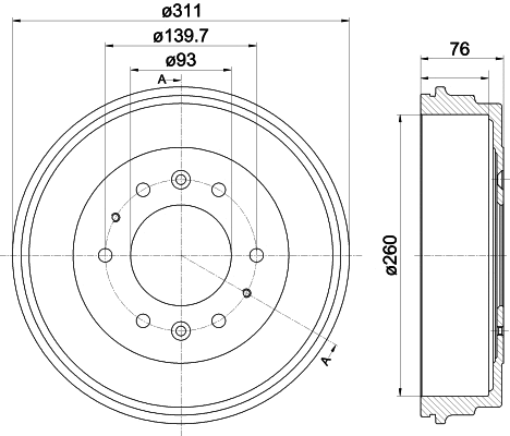 Brake Drum (61358)