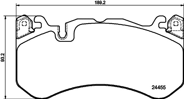 Brake Pad Set, disc brake (T1983)