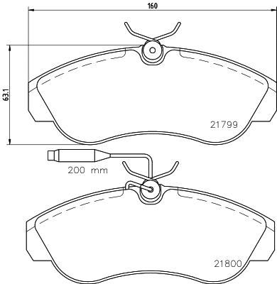 Brake Pad Set, disc brake (T5079)