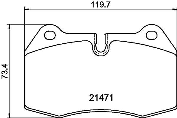 Brake Pad Set, disc brake (T5091)