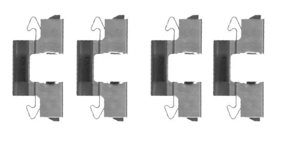Accessory Kit, disc brake pad (K0351)